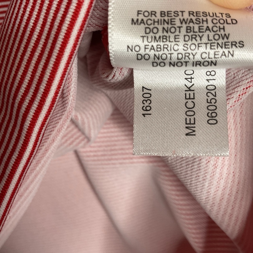 Peter Millar Quarter Zip‎ Performance Red White S… - image 5